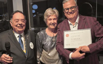 Paul Harris Fellow presented to James Ball